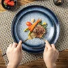 Japanese tableware, steak plates, Western plates, ceramic plates, household bone plates, ceramic plates, high appearance level, cross-border wholesale details Picture